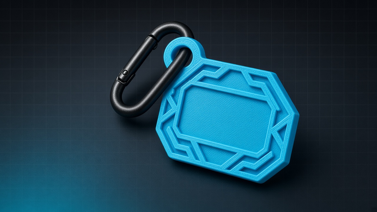 Cheer bag tag in cyan blue